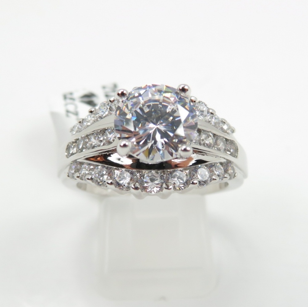 925 Silver 2ct CZ Diamond Ring